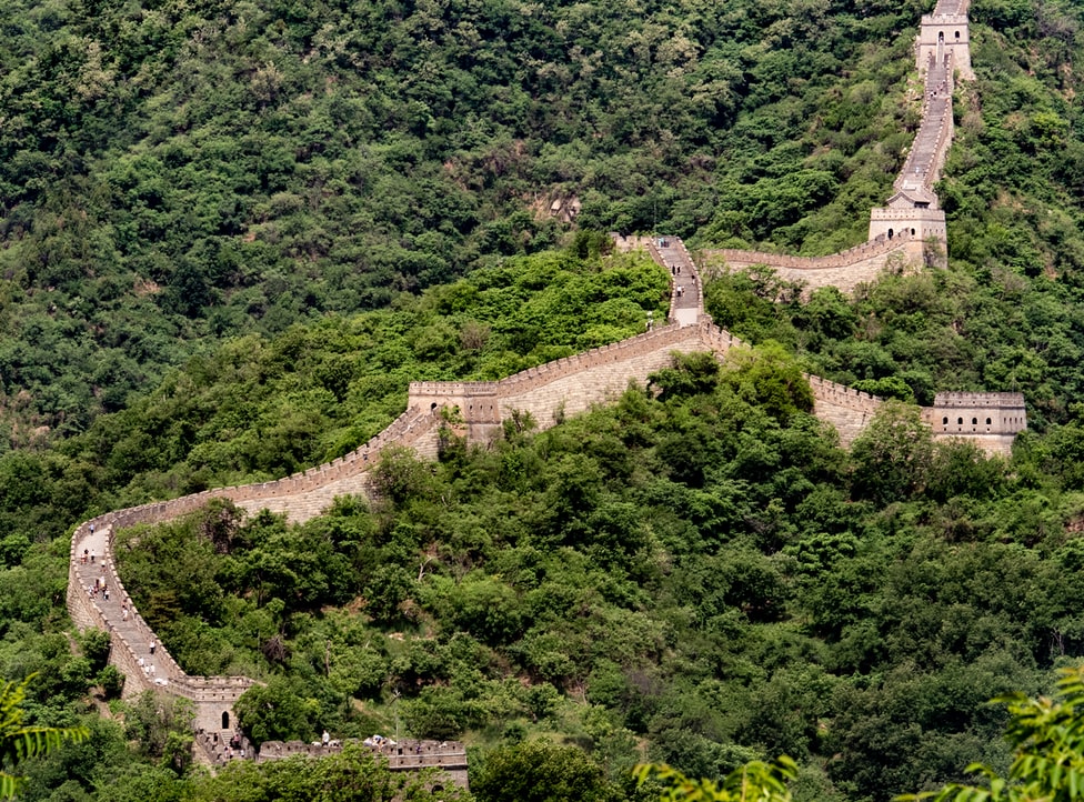 View of the Great Wall of China