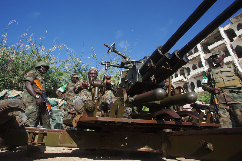 Troops in their daily routine tasks in Mogadishu 