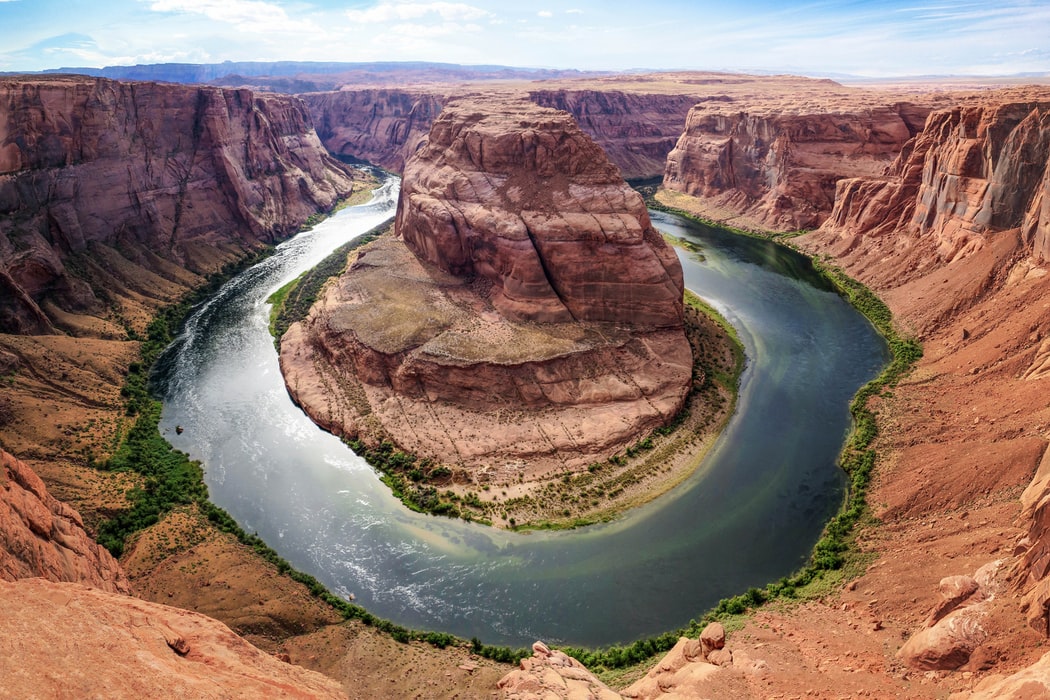 Arizona Horseshoe Bend meander of Colorado River in Grand Canyon