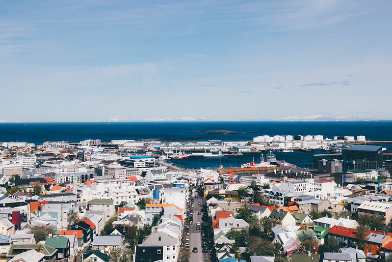 The beautiful city of Reykjavik