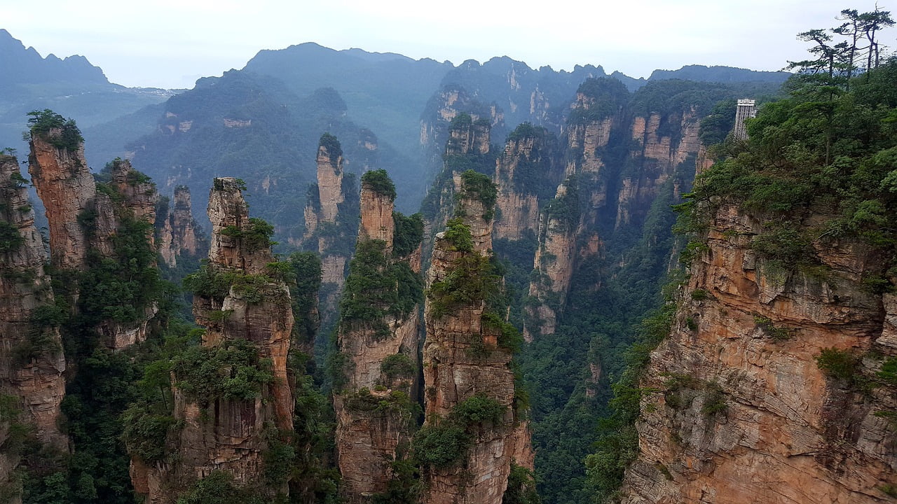 Landscape of Wulingyuan scenic area