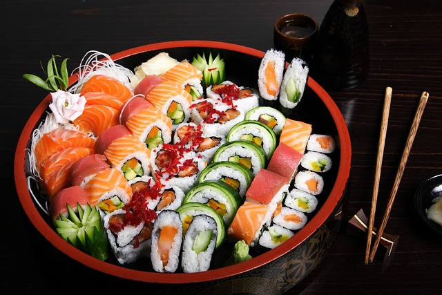 A sumptuous plate of sushi